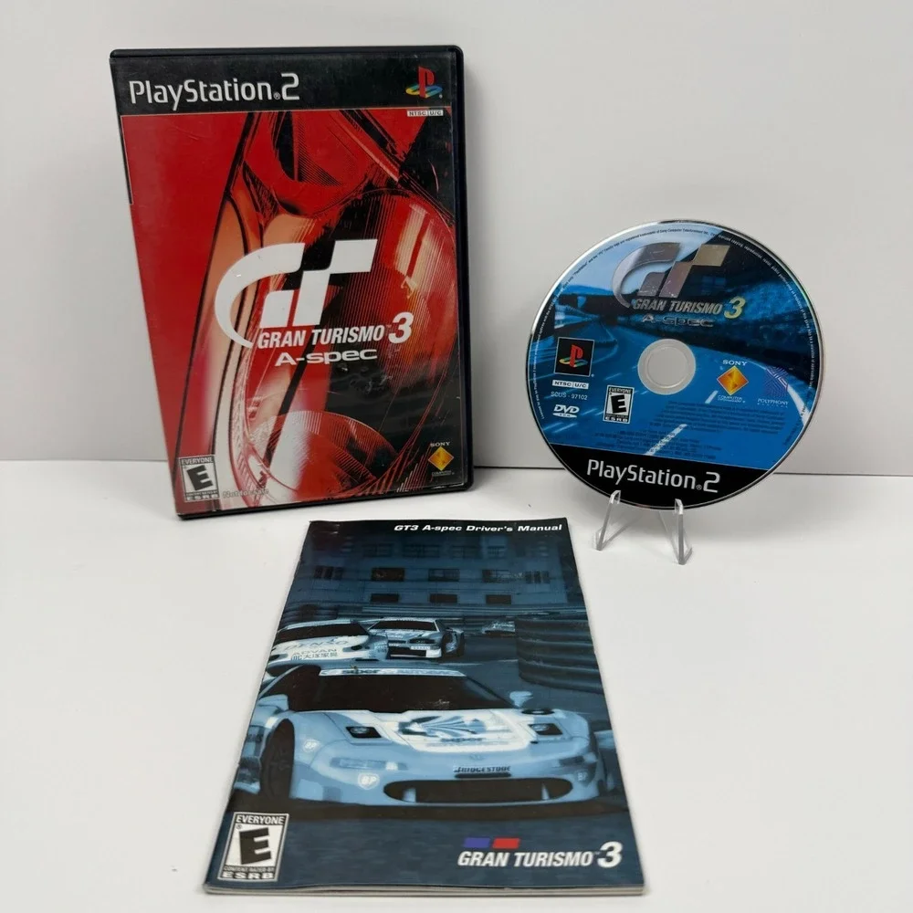 Gran Turismo 3: A-Spec Complete With Manual PS2 (Play Station 2)‎ Black Label